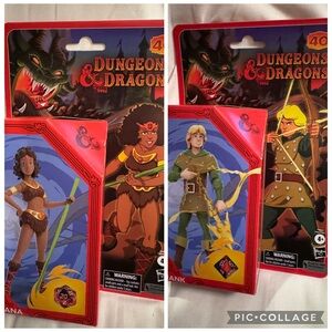 DUNGEONS & DRAGONS CARTOON HASBRO LOT HANK & DIANA ACTION FIGURES NEW